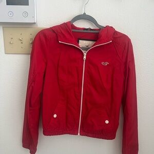 Hollister Vibrant Red Zip-Up Jacket